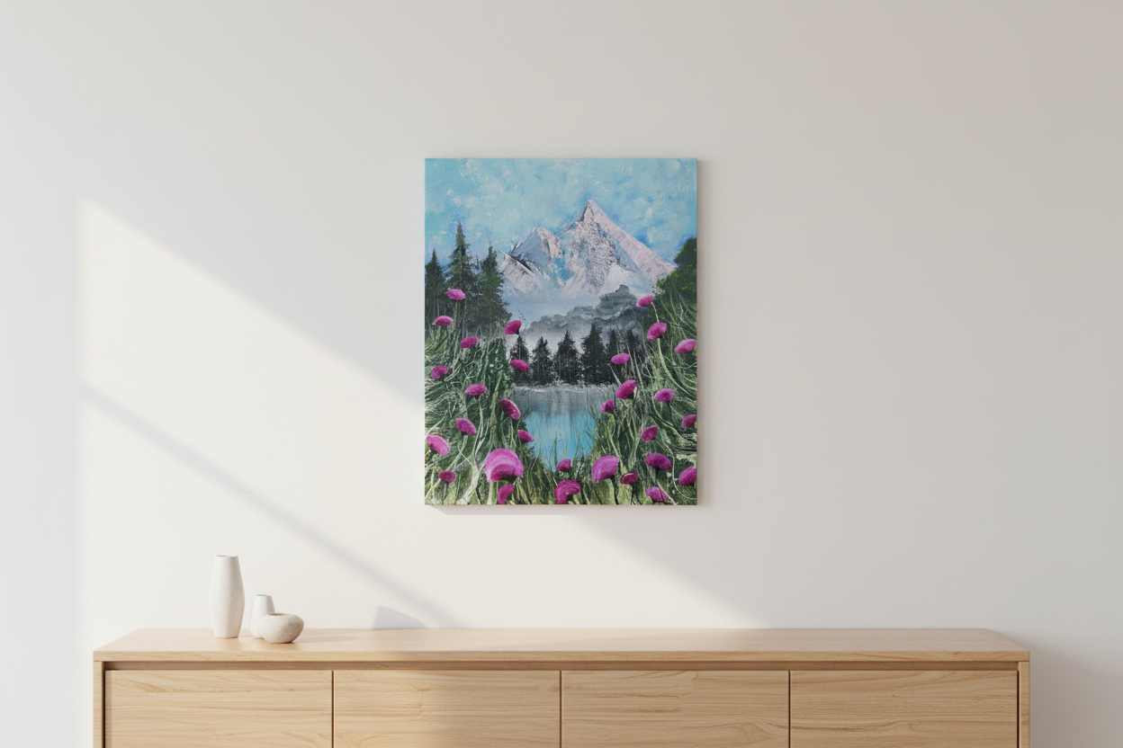Alpine Bloom over skænk – landscape