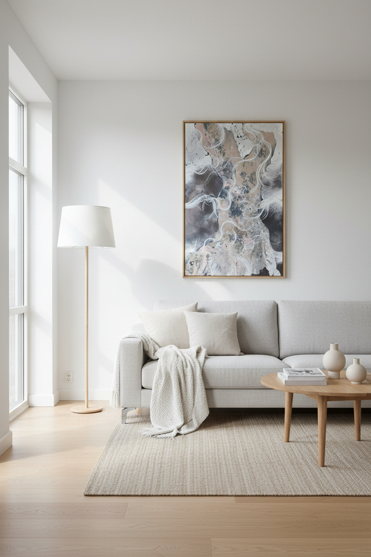 Ghost Tide – Originalt maleri, 100×140 cm