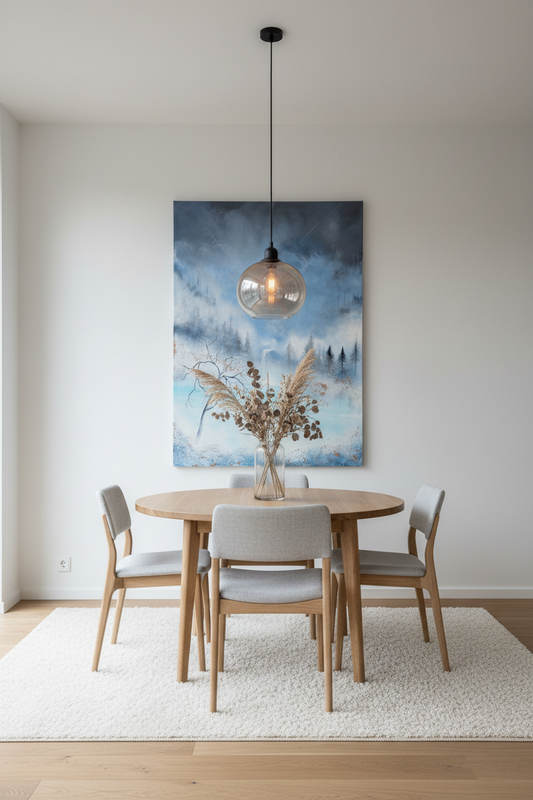 Misty Highlands – Originalt maleri, 100×140 cm