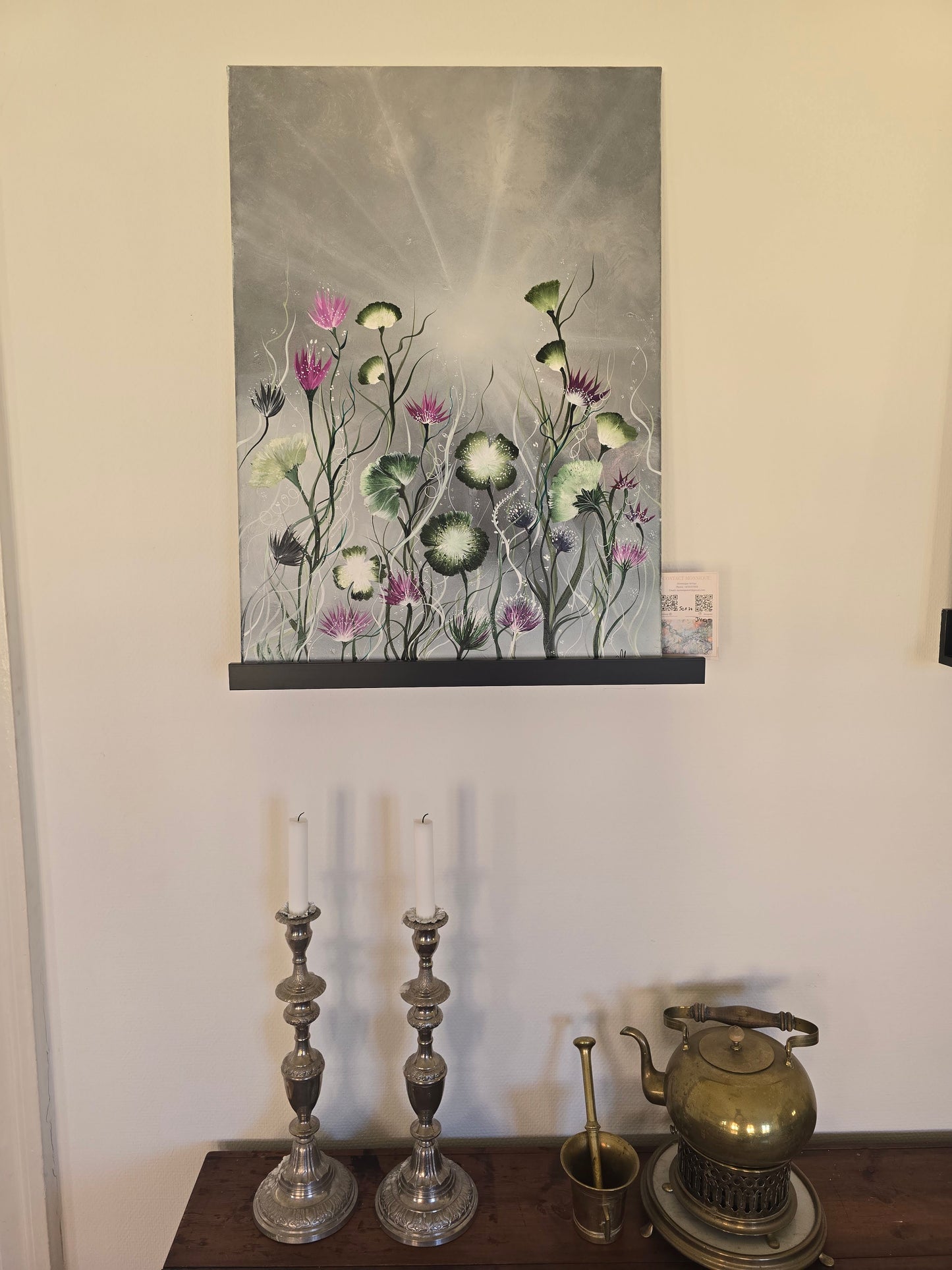 Thistle Dream – Originalt maleri, 50×70 cm
