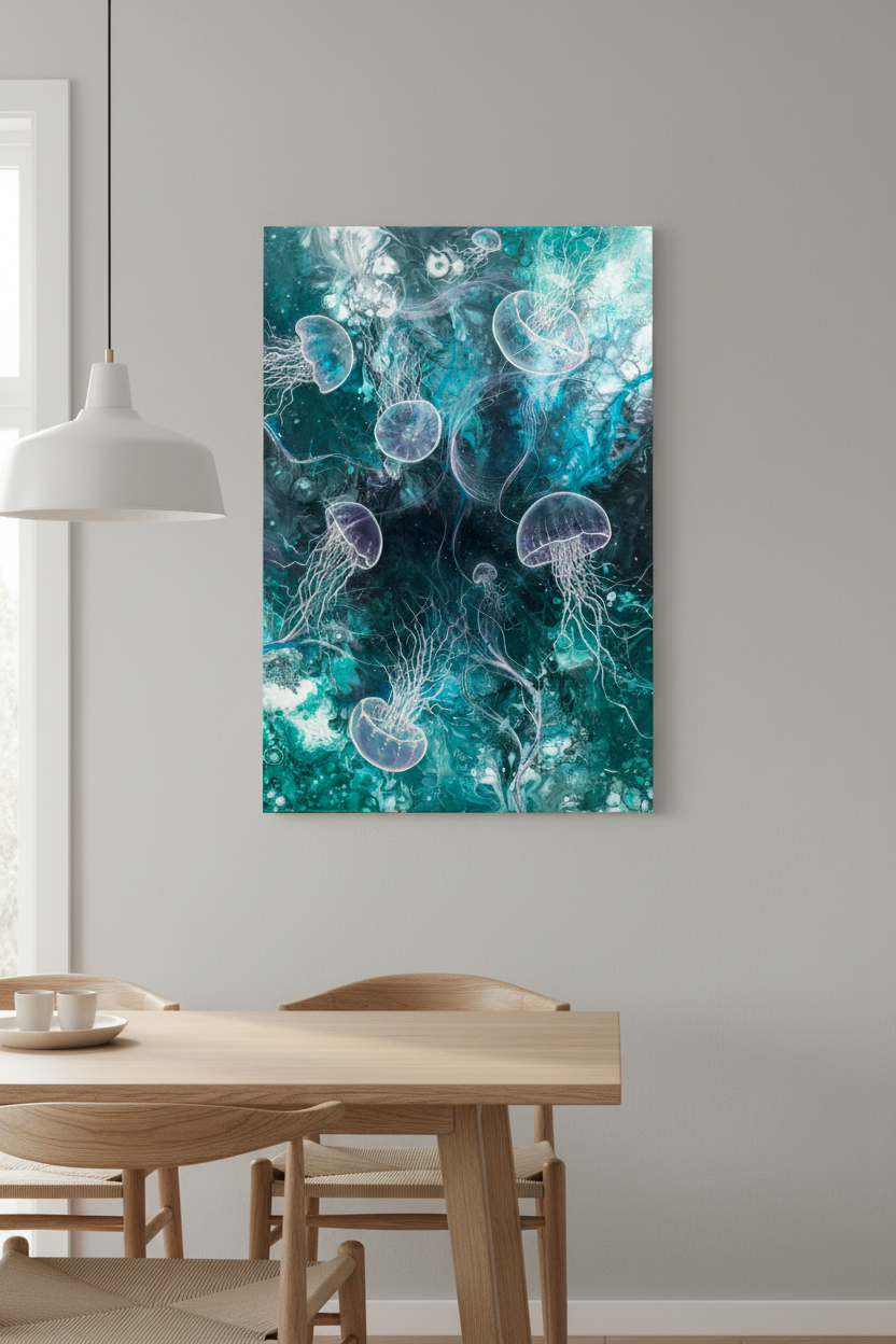 Jellyfish Dance i skandinavisk spisestue – portrait