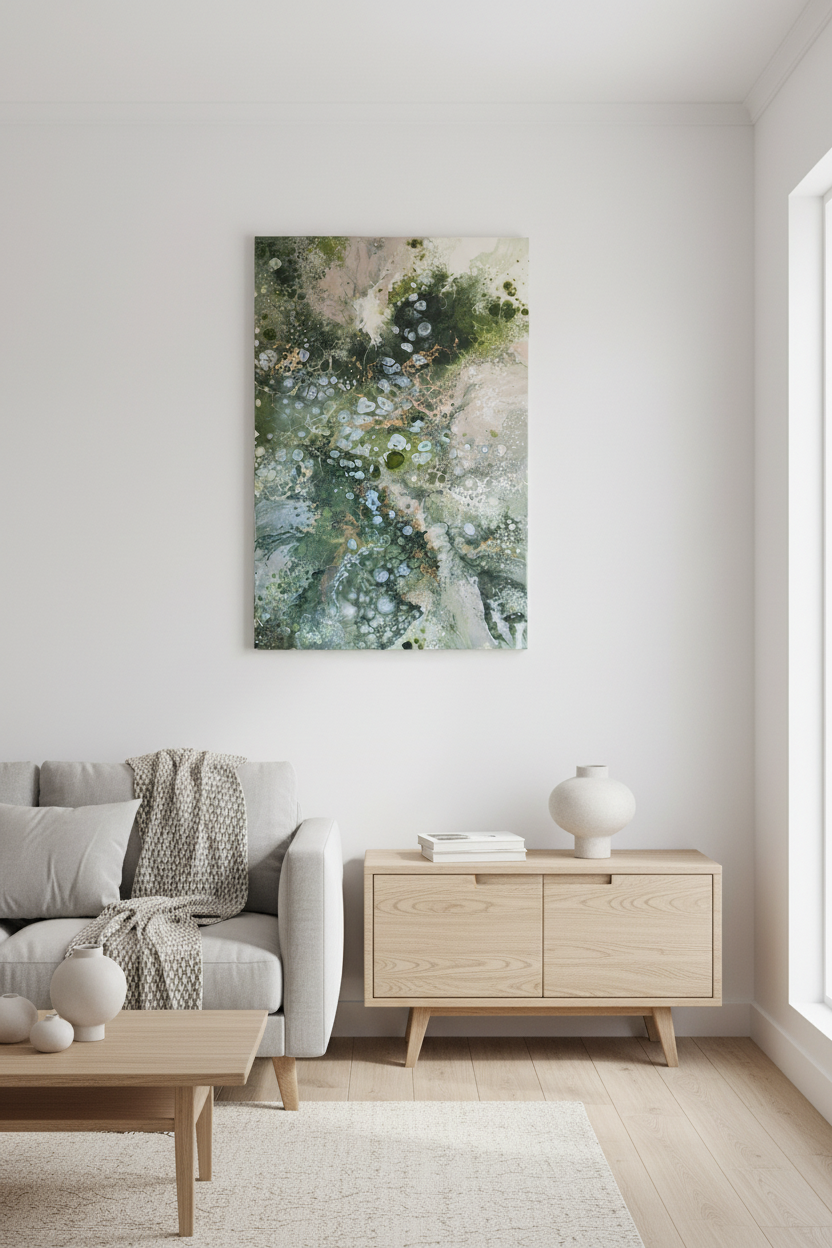 Forest Bloom – Originalt maleri, 80×120 cm