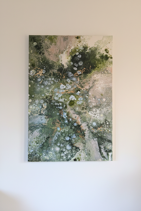 Forest Bloom – Originalt maleri, 80×120 cm