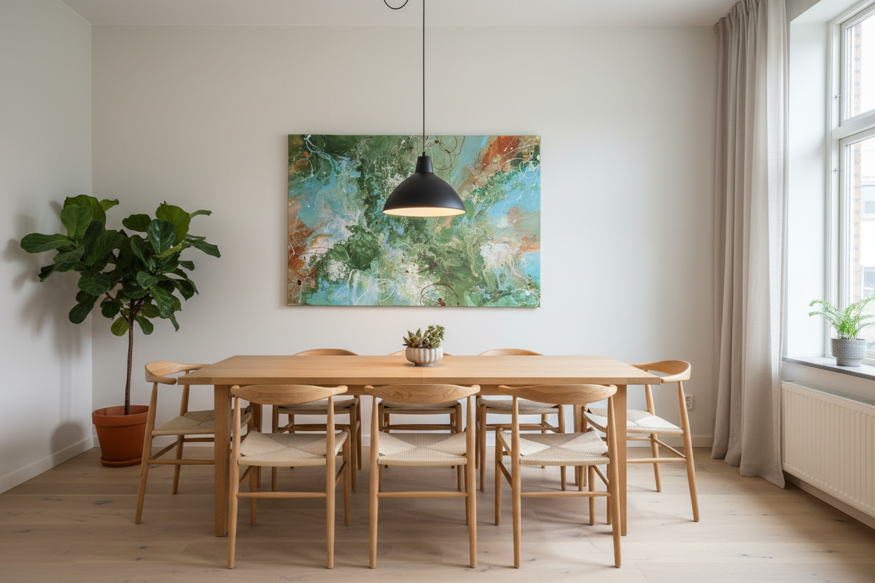 Wild Bloom – Originalt maleri, 80×120 cm