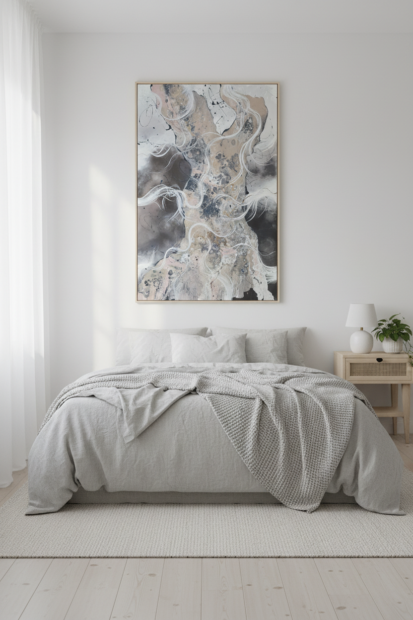Ghost Tide – Originalt maleri, 100×140 cm