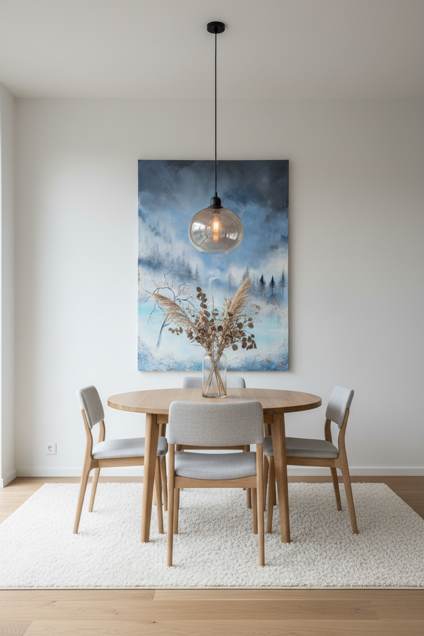 Misty Highlands – Originalt maleri, 100×140 cm