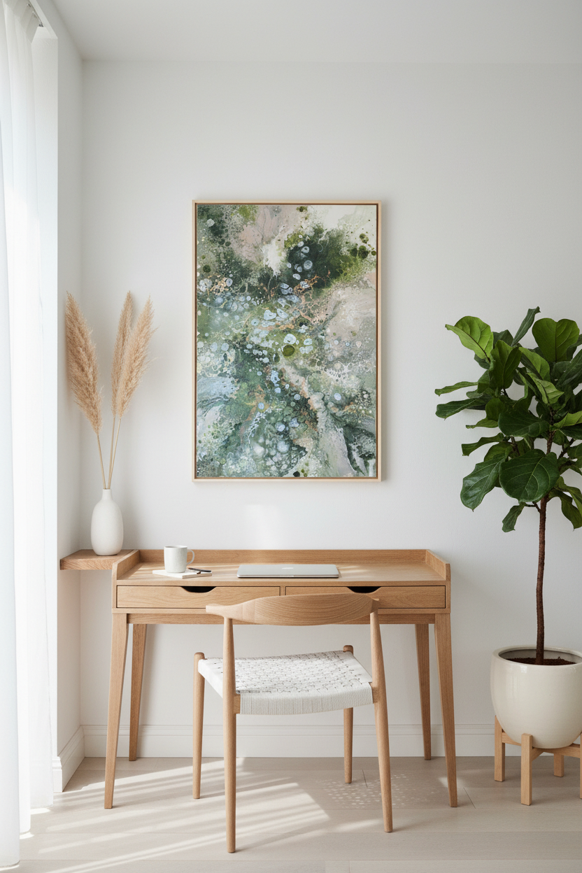 Forest Bloom – Originalt maleri, 80×120 cm