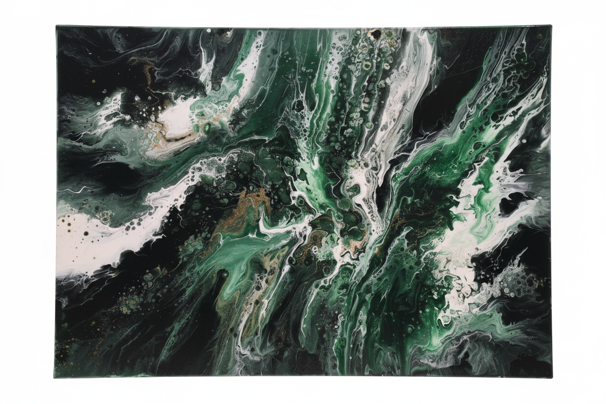 Dark Forest – Originalt maleri, 100×140 cm