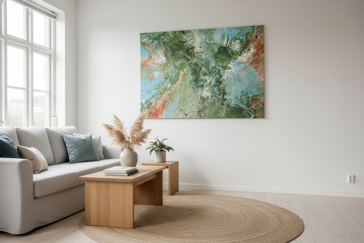Wild Bloom – Originalt maleri, 80×120 cm