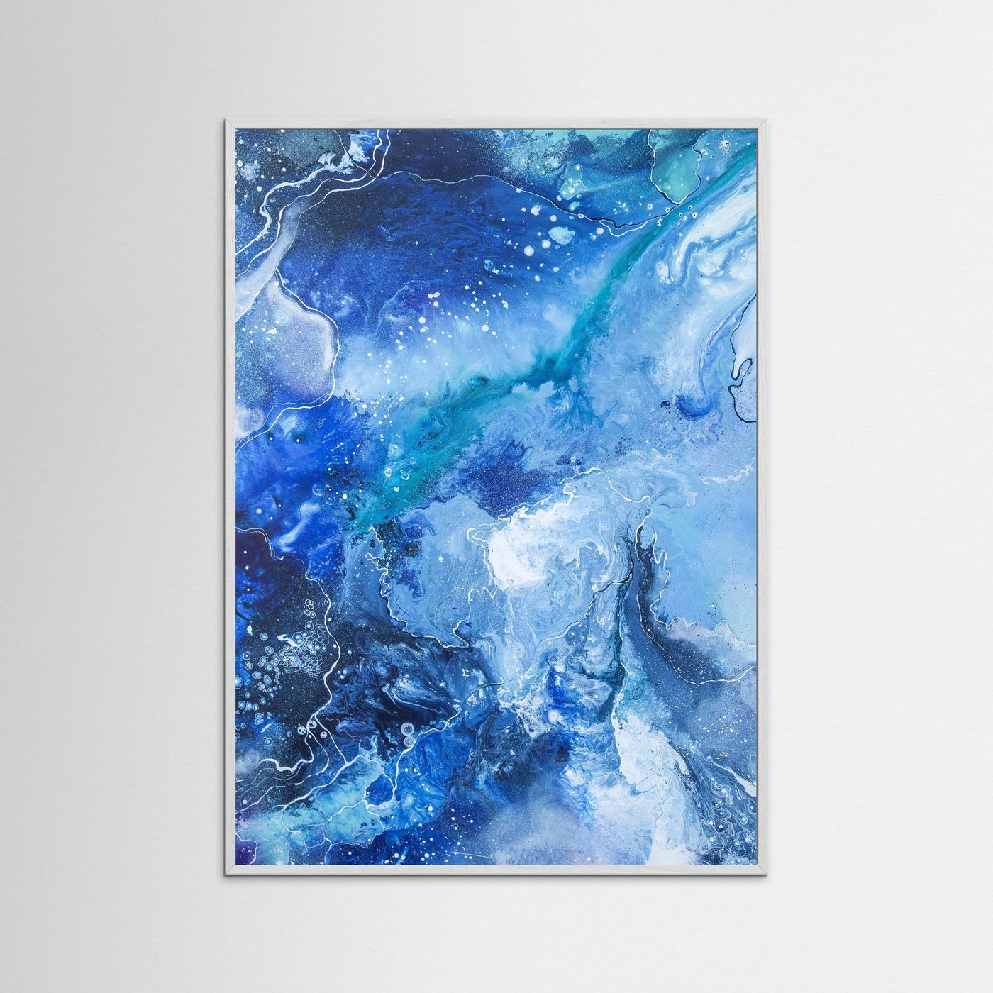 “Drifting Into Blue” Kunsttryk fine art papir