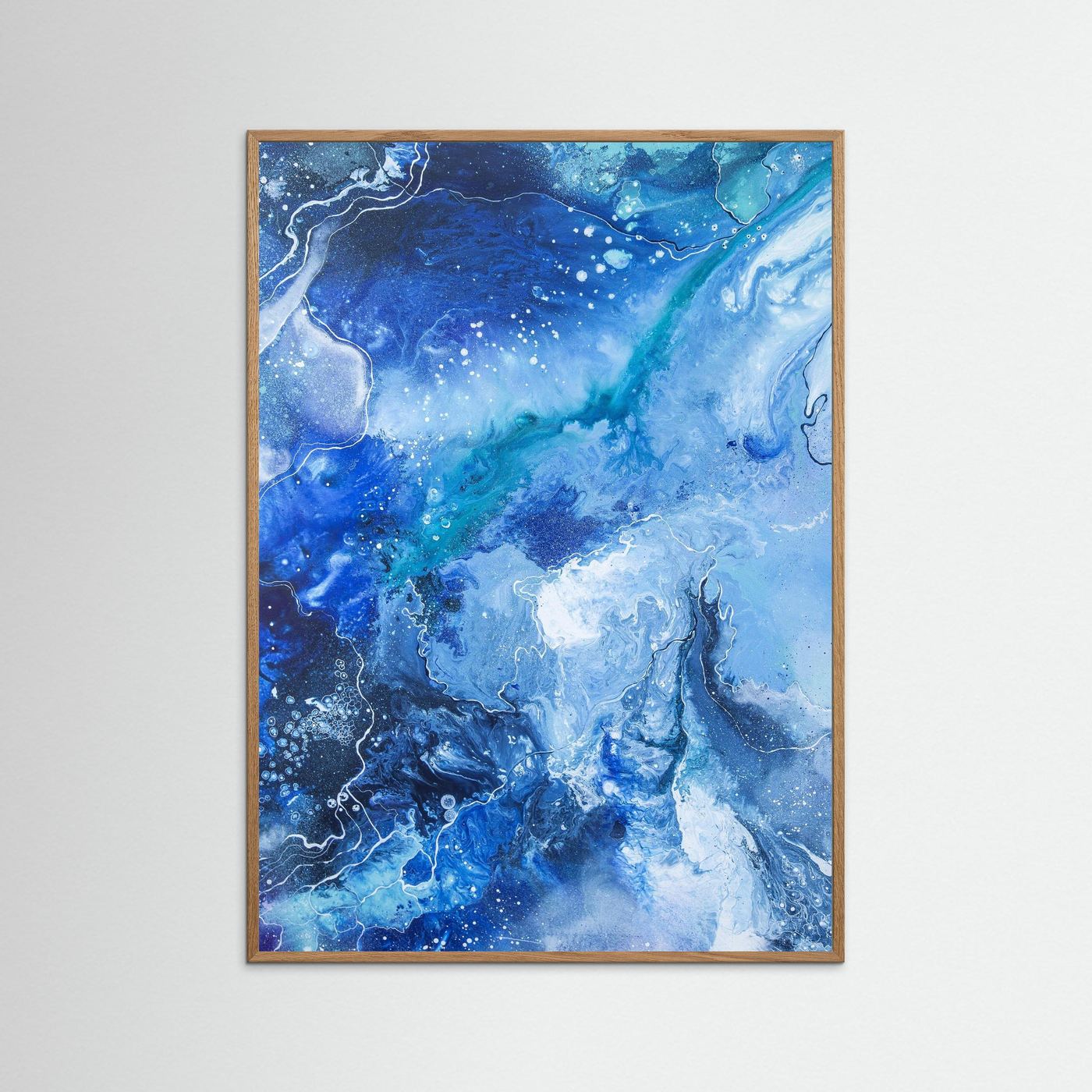 “Drifting Into Blue” Kunsttryk fine art papir