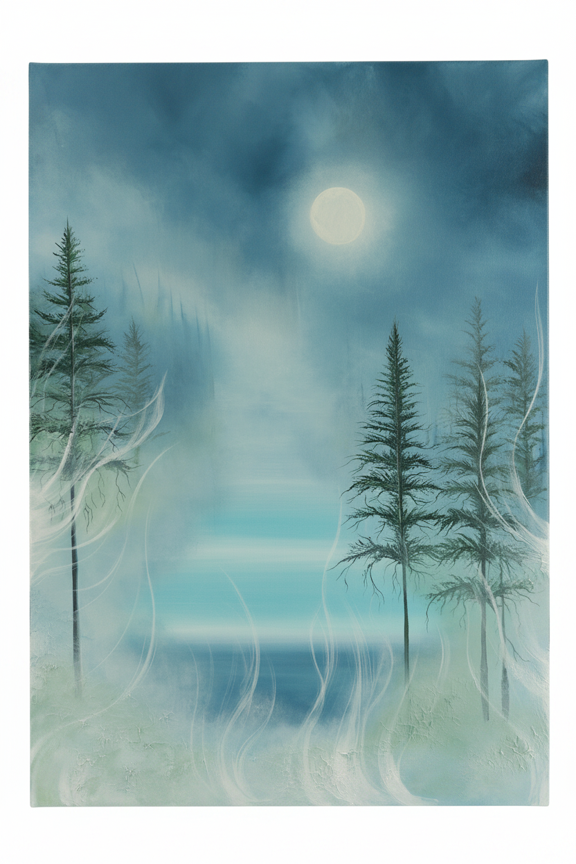 Moonlit Pines – close-up