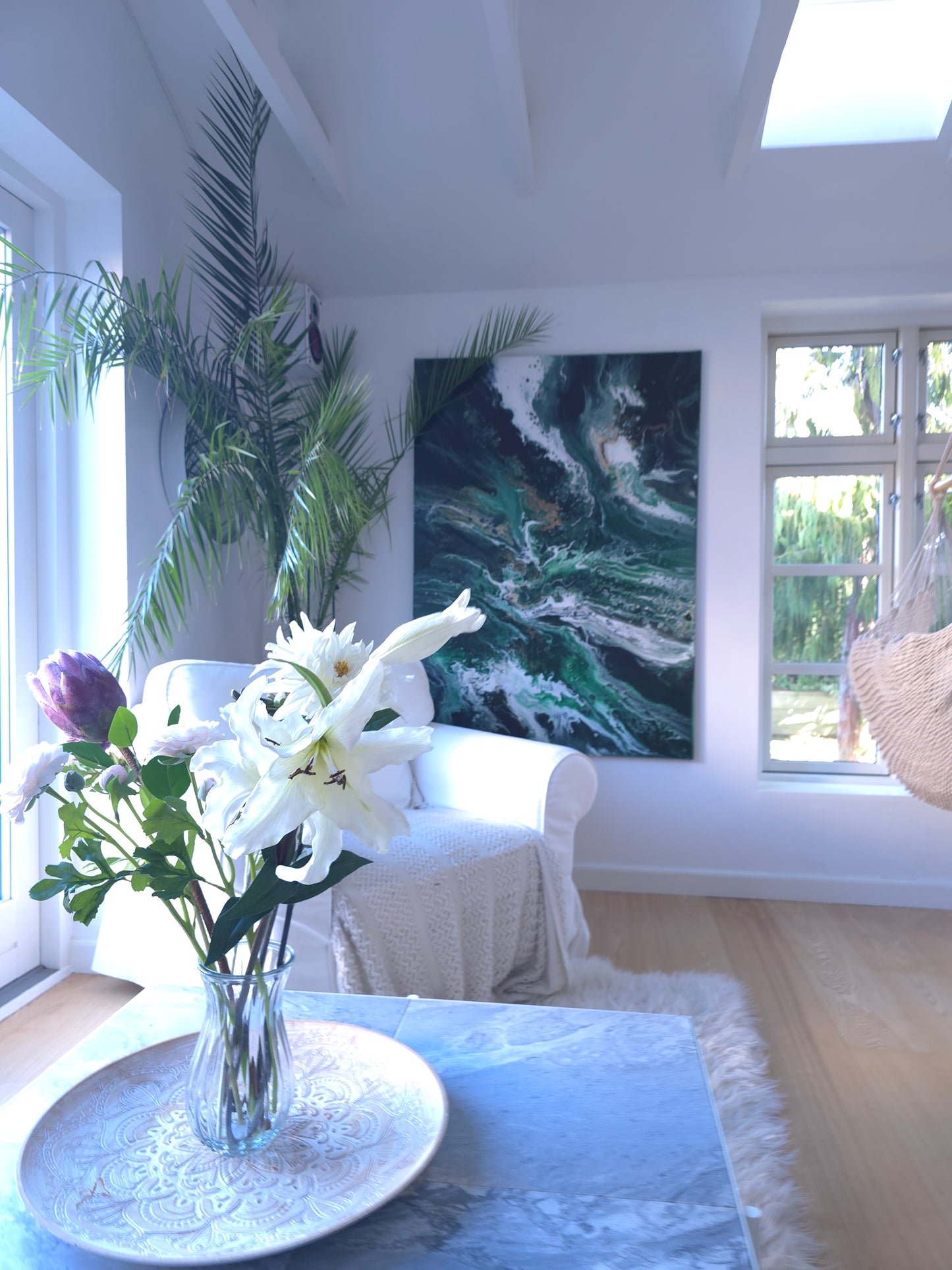 Dark Forest – Originalt maleri, 100×140 cm