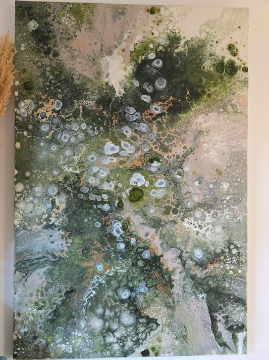 Forest Bloom – Originalt maleri, 80×120 cm